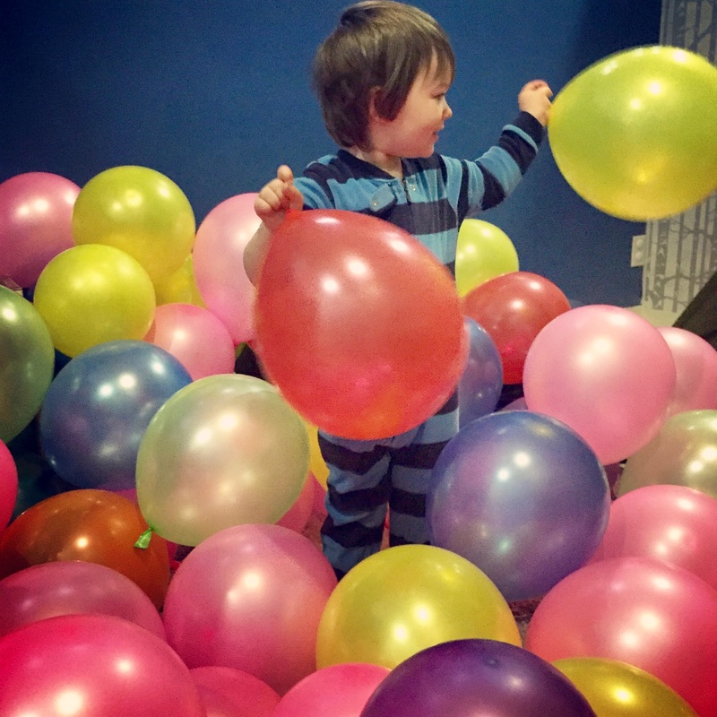 Balloon themed second birthday | trueloveand.com